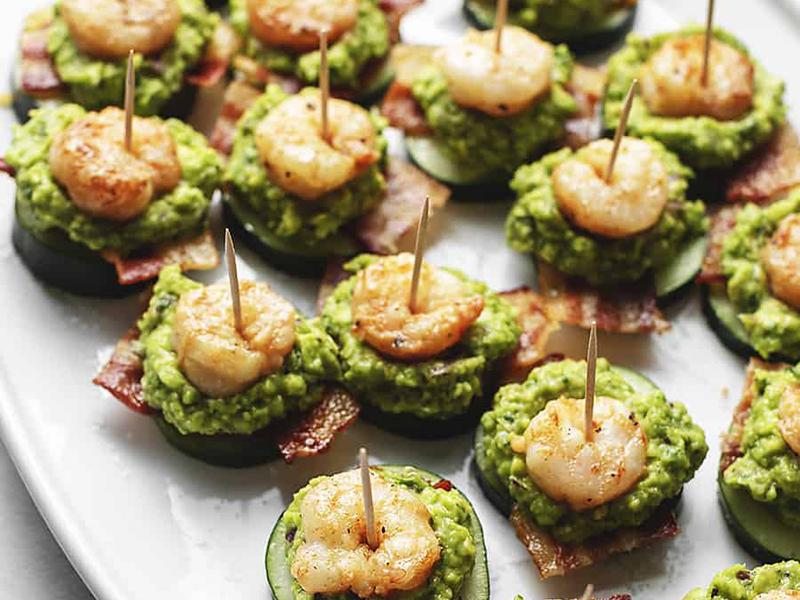 Bacon shrimp appetizers